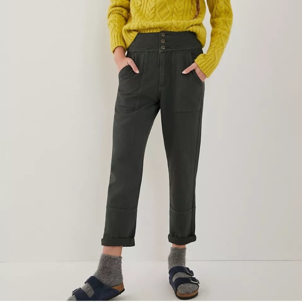 Anthropologie Sawyer Quilted Crop Pants